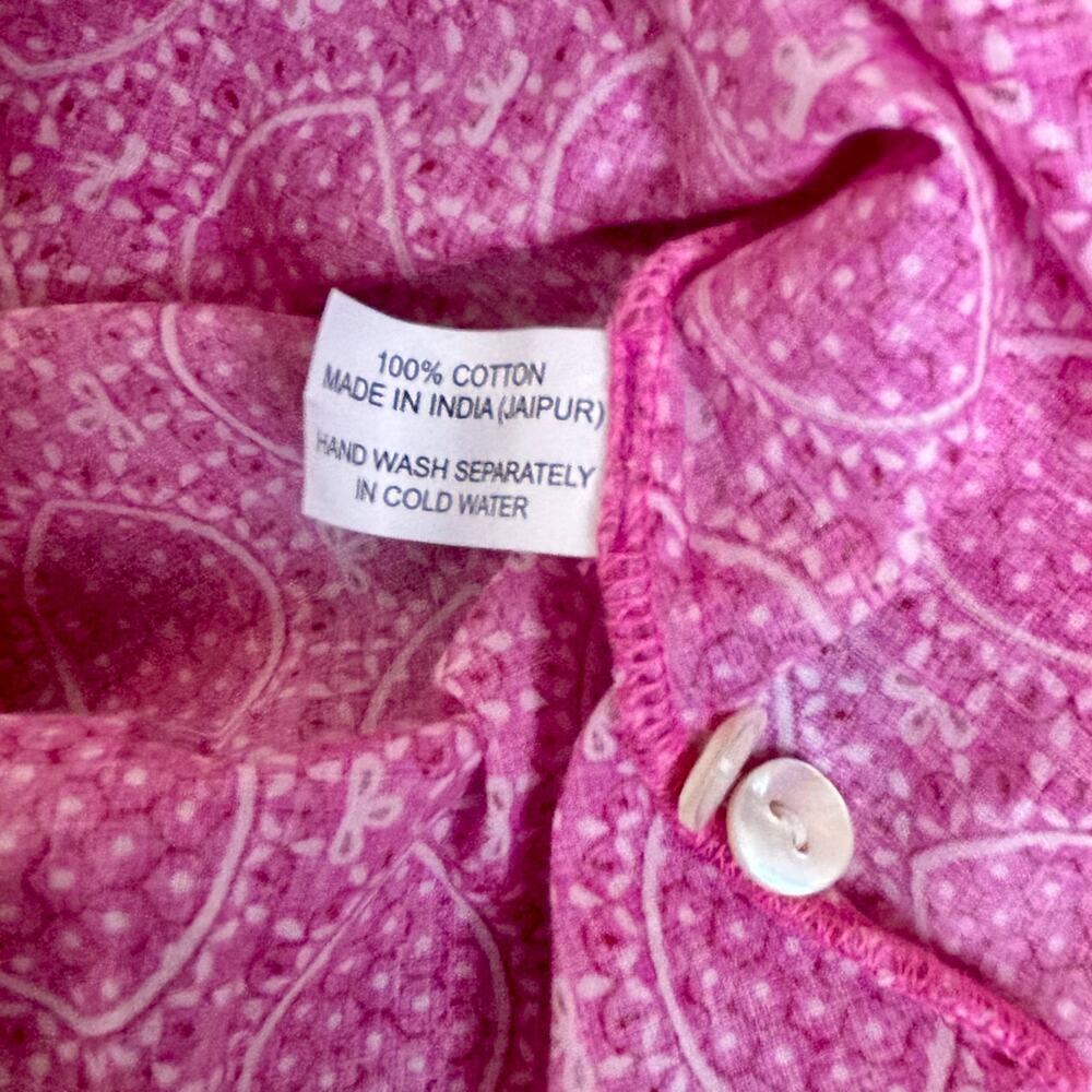 At Last Boho Hippie Babydoll Buttons Raw Edge Details Lagenlook NWOT Luxury 8 - Picture 10 of 12